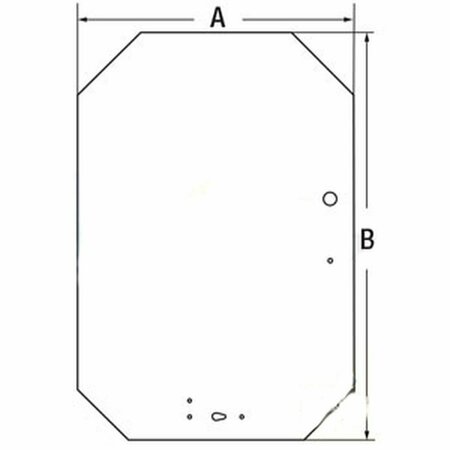 AFTERMARKET 138257 Gehl Skid Steer Glass Front Windshield for Models 7610, 7710, 7810 CAH40-0316